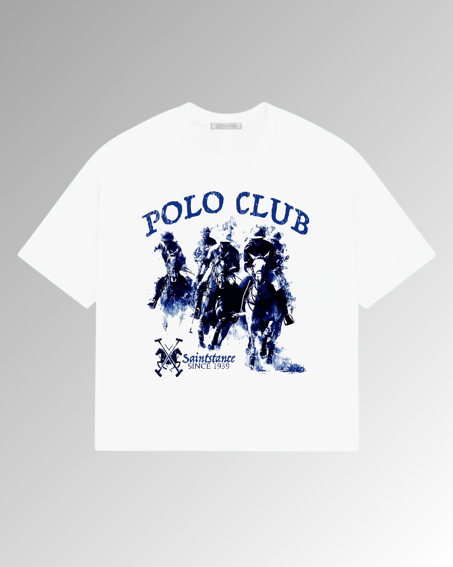 POLO CLUB - Oversized Drop Shoulder T-shirt