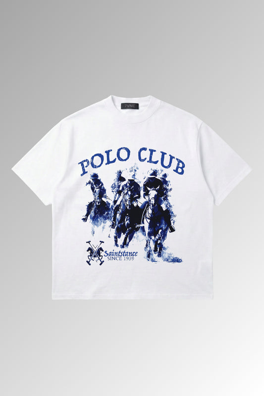 POLO CLUB - White Oversized Tshirt