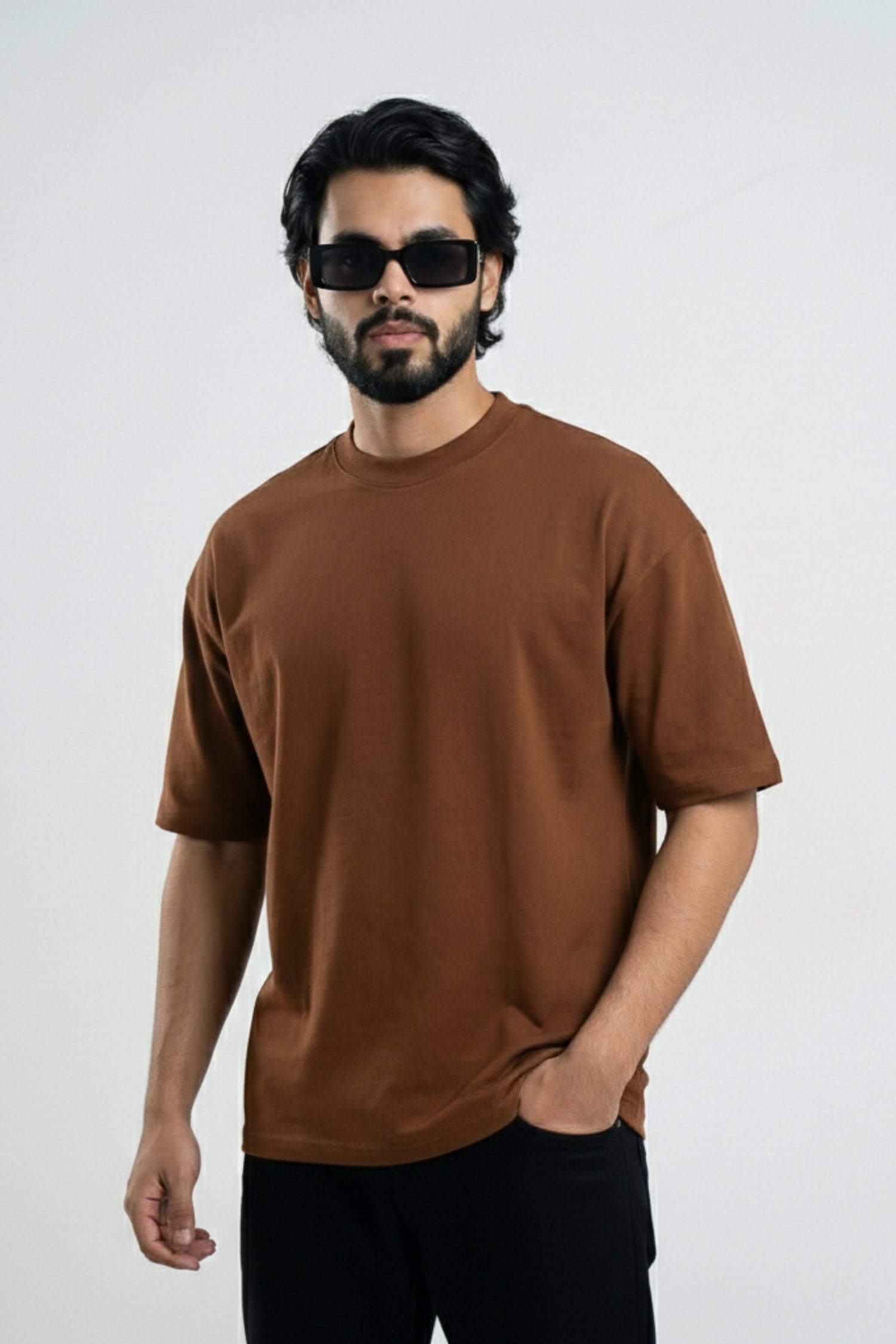 Solid Drop Shoulder Tshirt