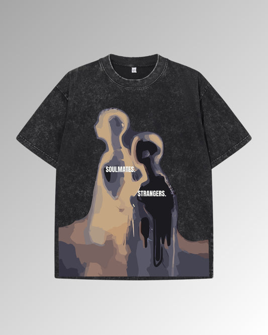 Vintage Streetwear Thermal Imaging Human Figure - Drop Shoulder T-shirt