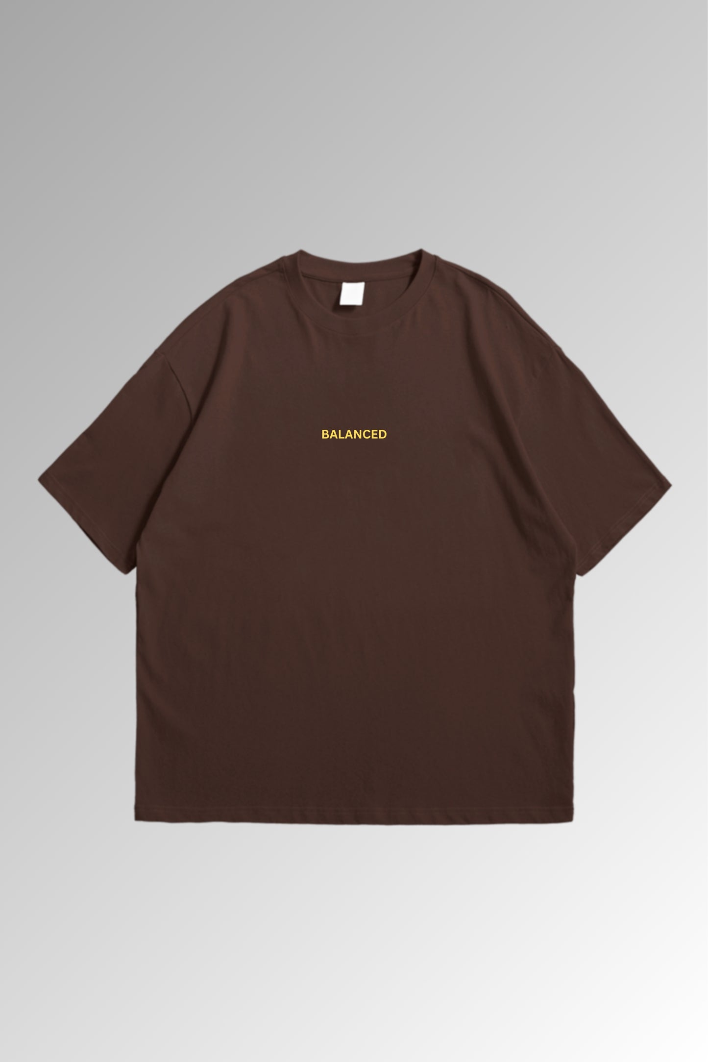 Balanced - Oversized T-shirt - Coffee