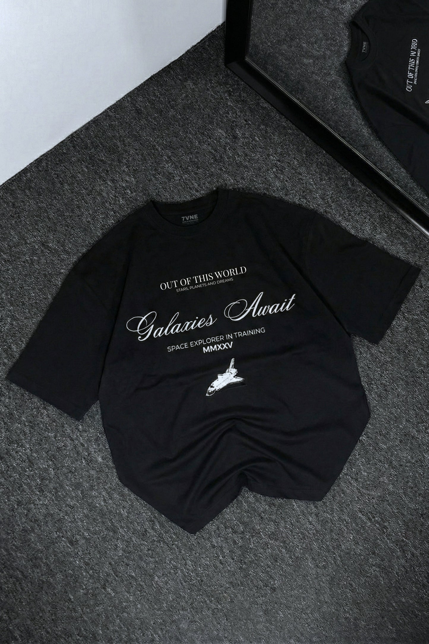 GALAXIES AWAIT - Drop Shoulder T-shirt