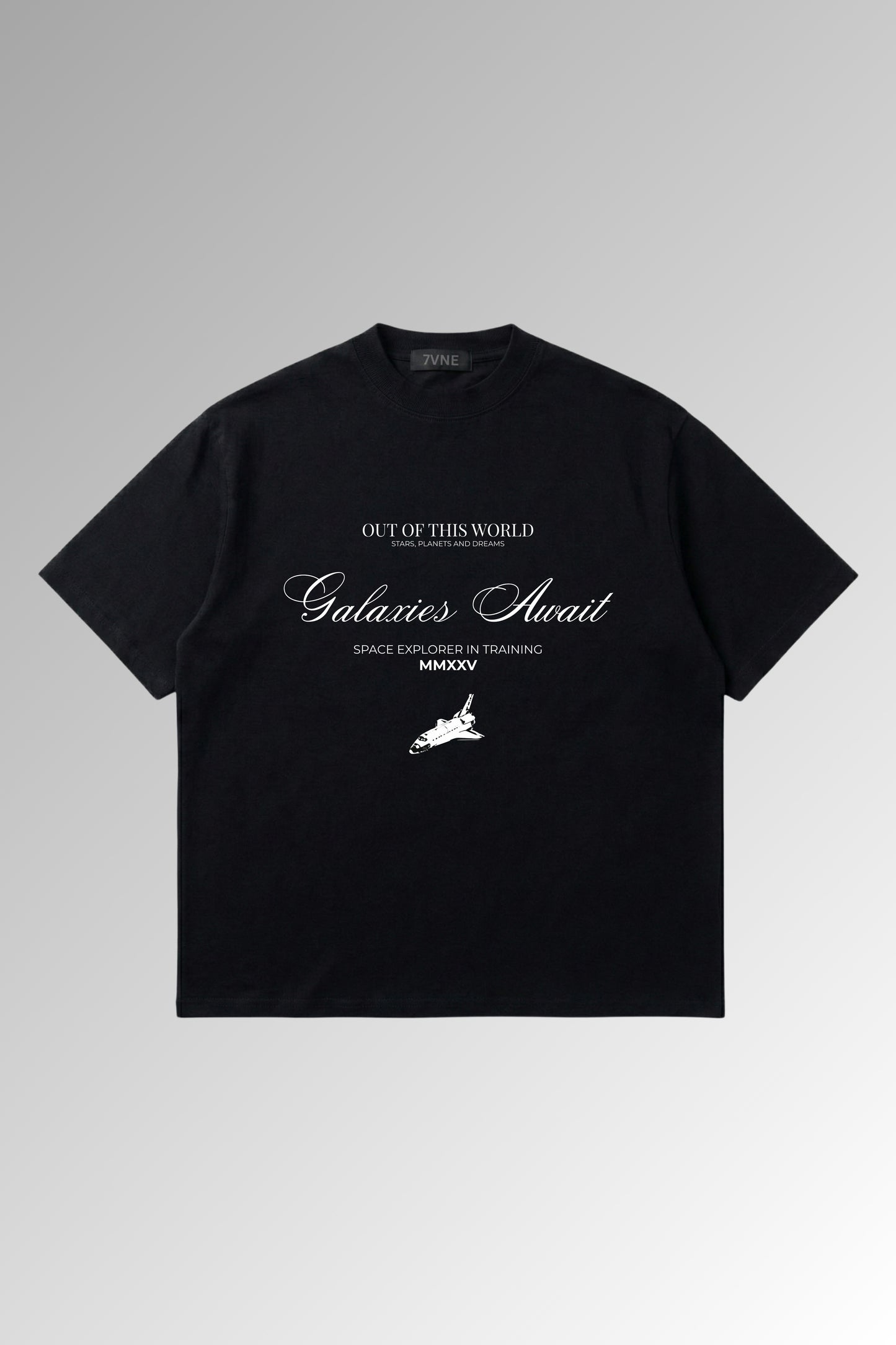 GALAXIES AWAIT - Drop Shoulder T-shirt