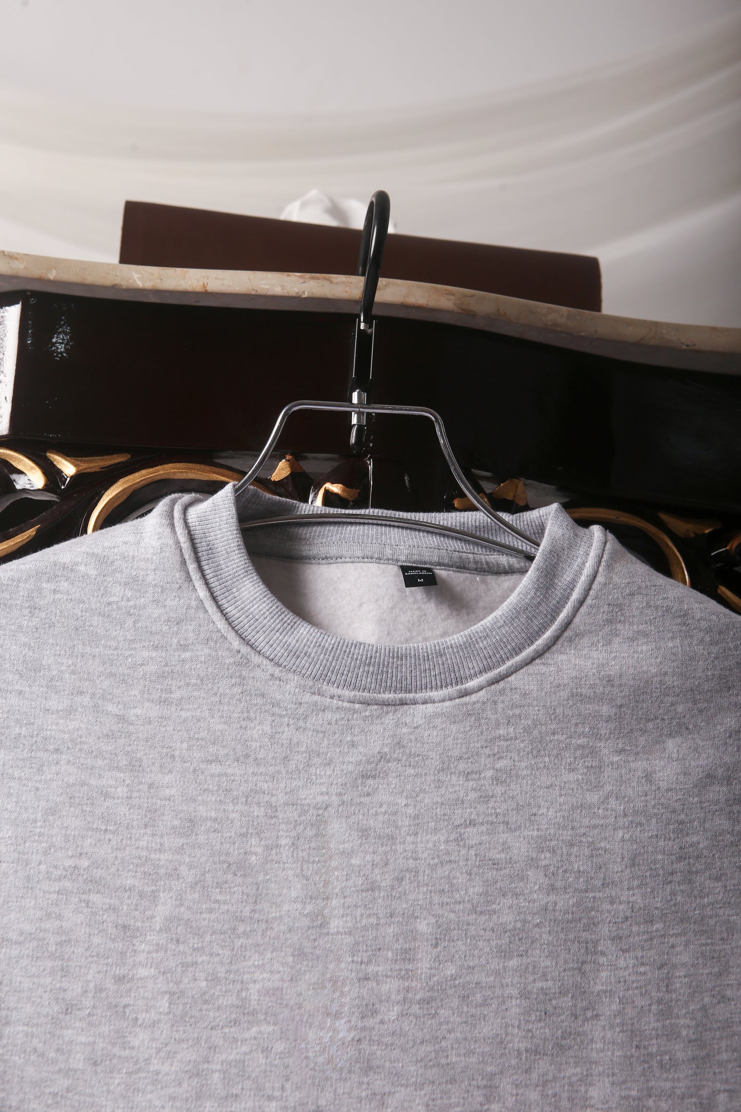 3-PCS Solid Premium Oversized Sweatshirt Combo - Black, Grey & White (Restock after 2 days)