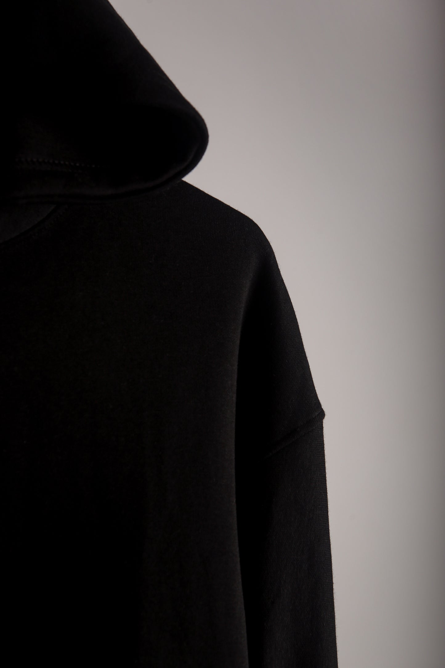 Solid Premium Oversized Hoodie - Black