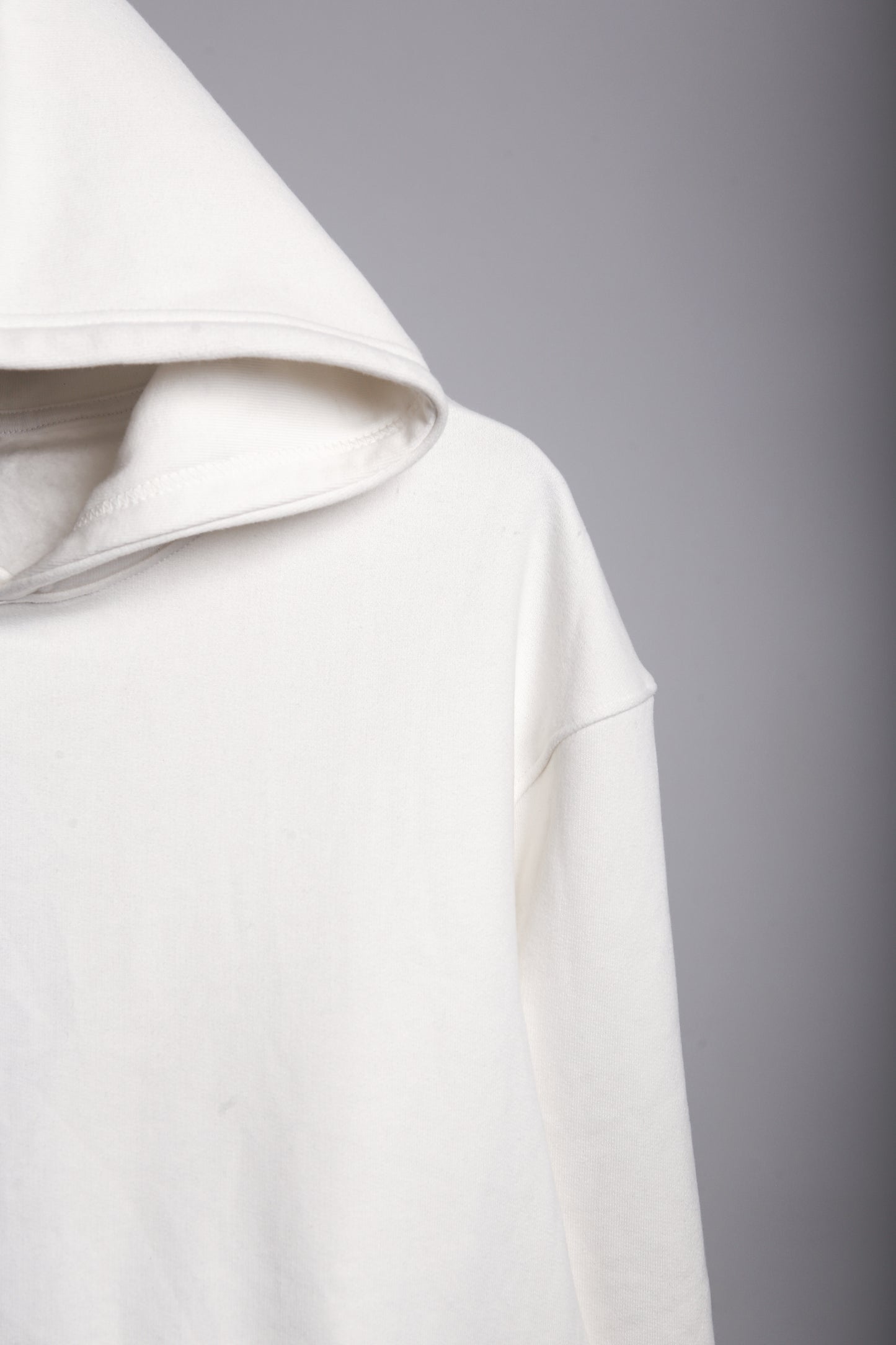 Solid Oversized Hoodie - White