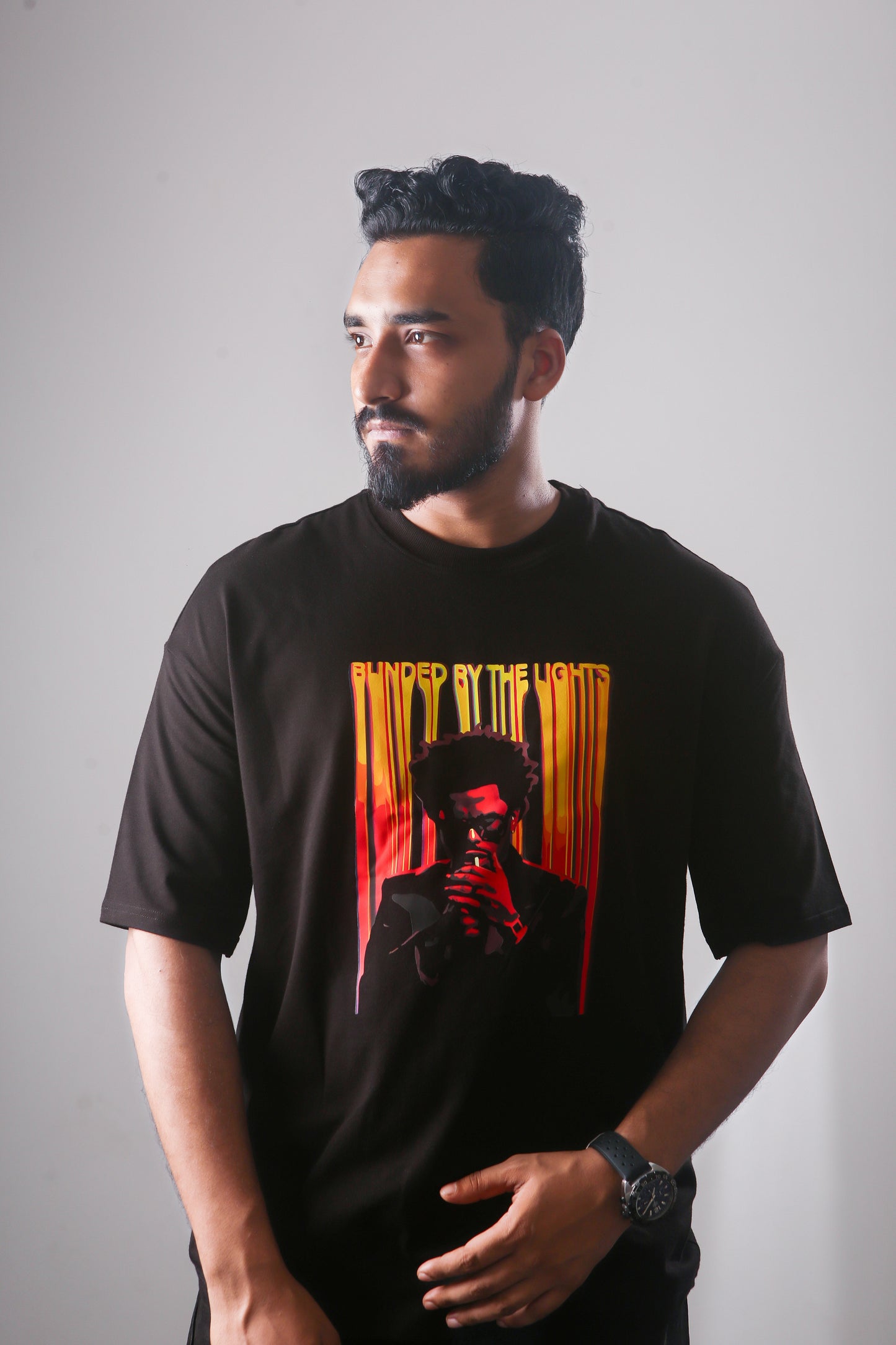 Blinded by the lights - Oversized Drop Shoulder T-shirt