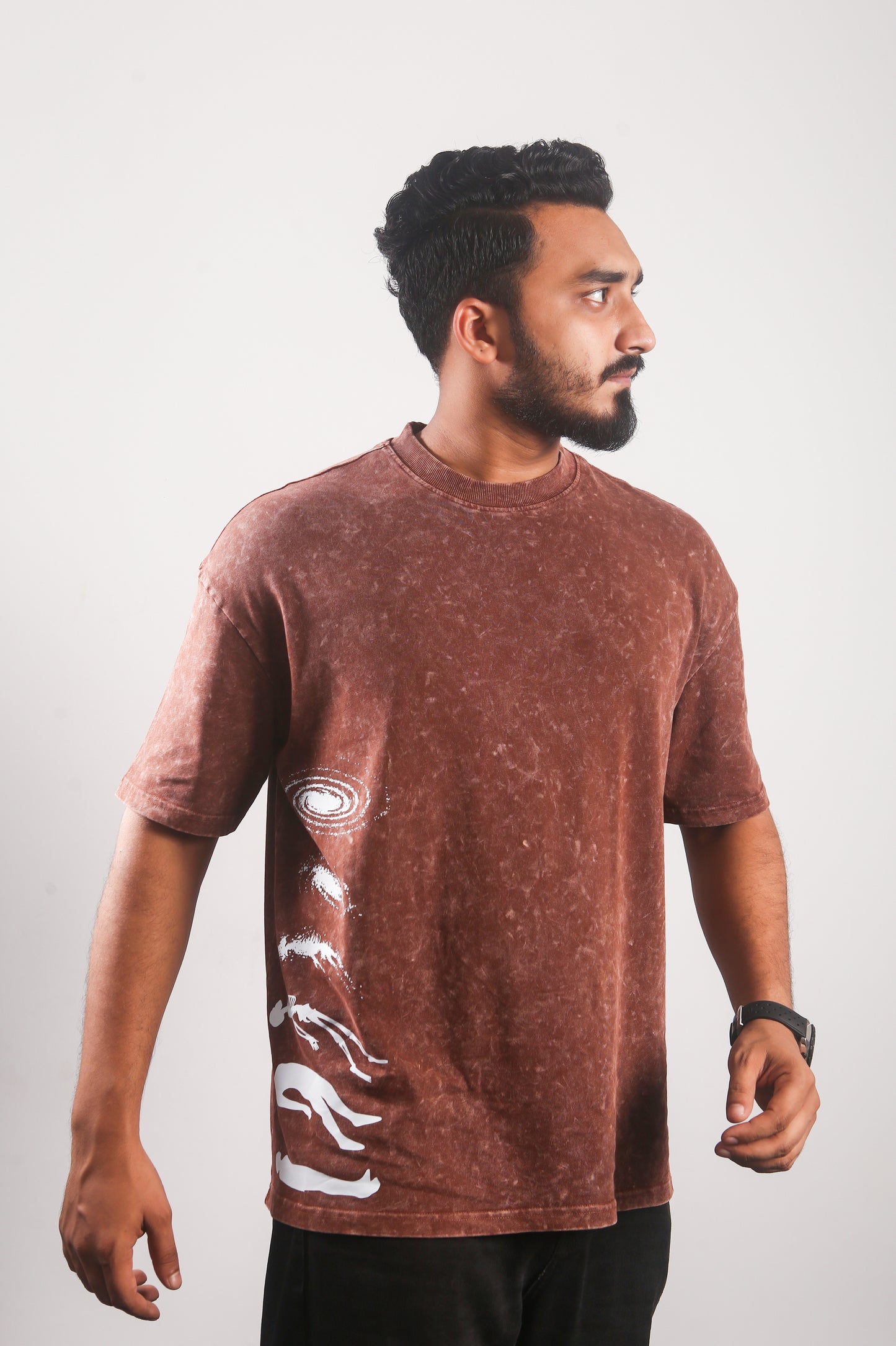 Human to Galaxy - Oversized Drop Shoulder T-shirt
