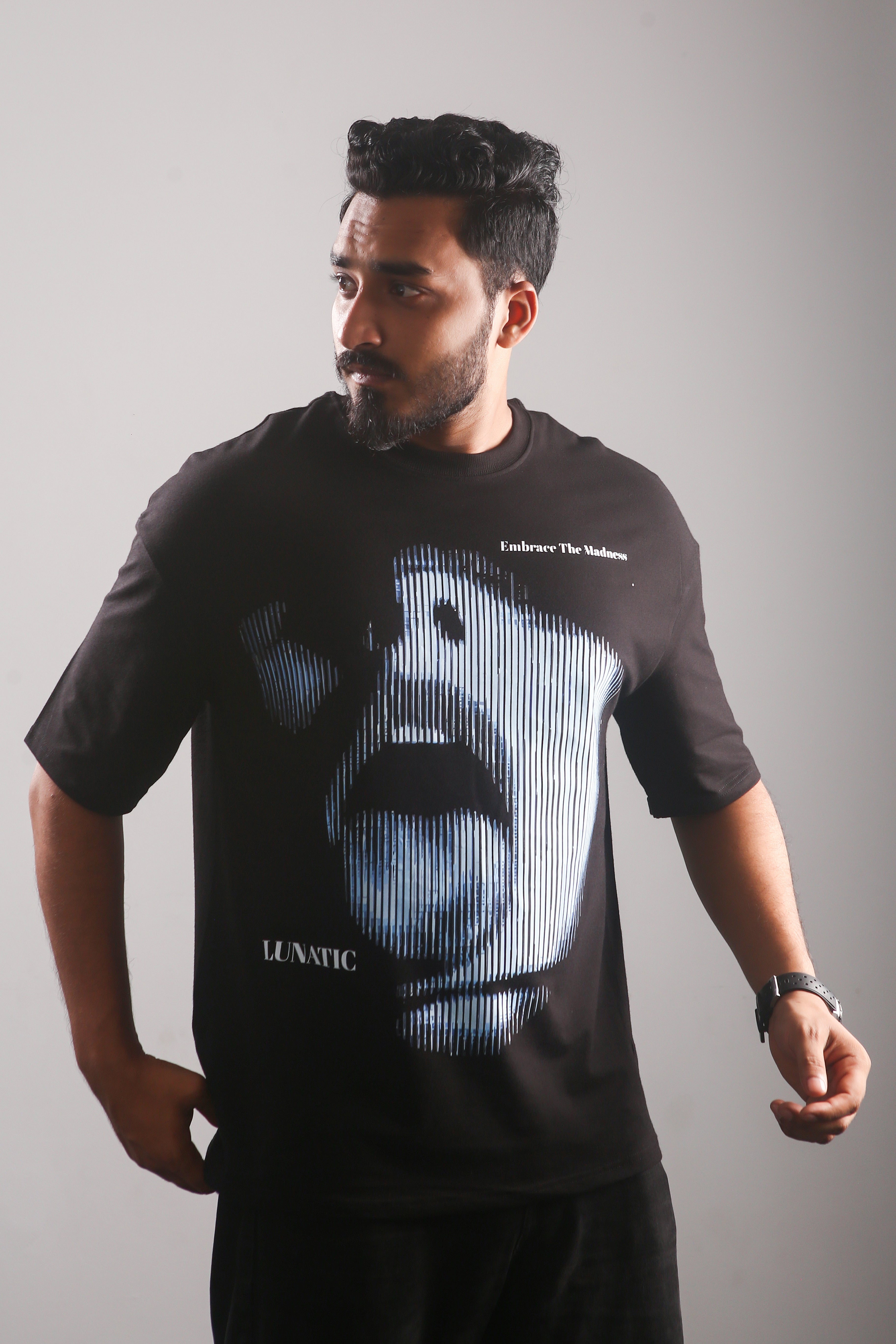 LUNATIC, Embrace The Madness - Drop Shoulder T-shirt – 7VNE