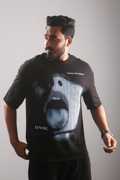 LUNATIC - Black Oversized Tshirt