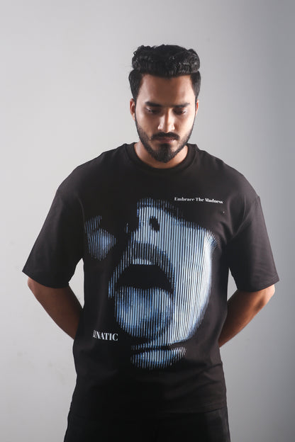 LUNATIC - Black Oversized Tshirt