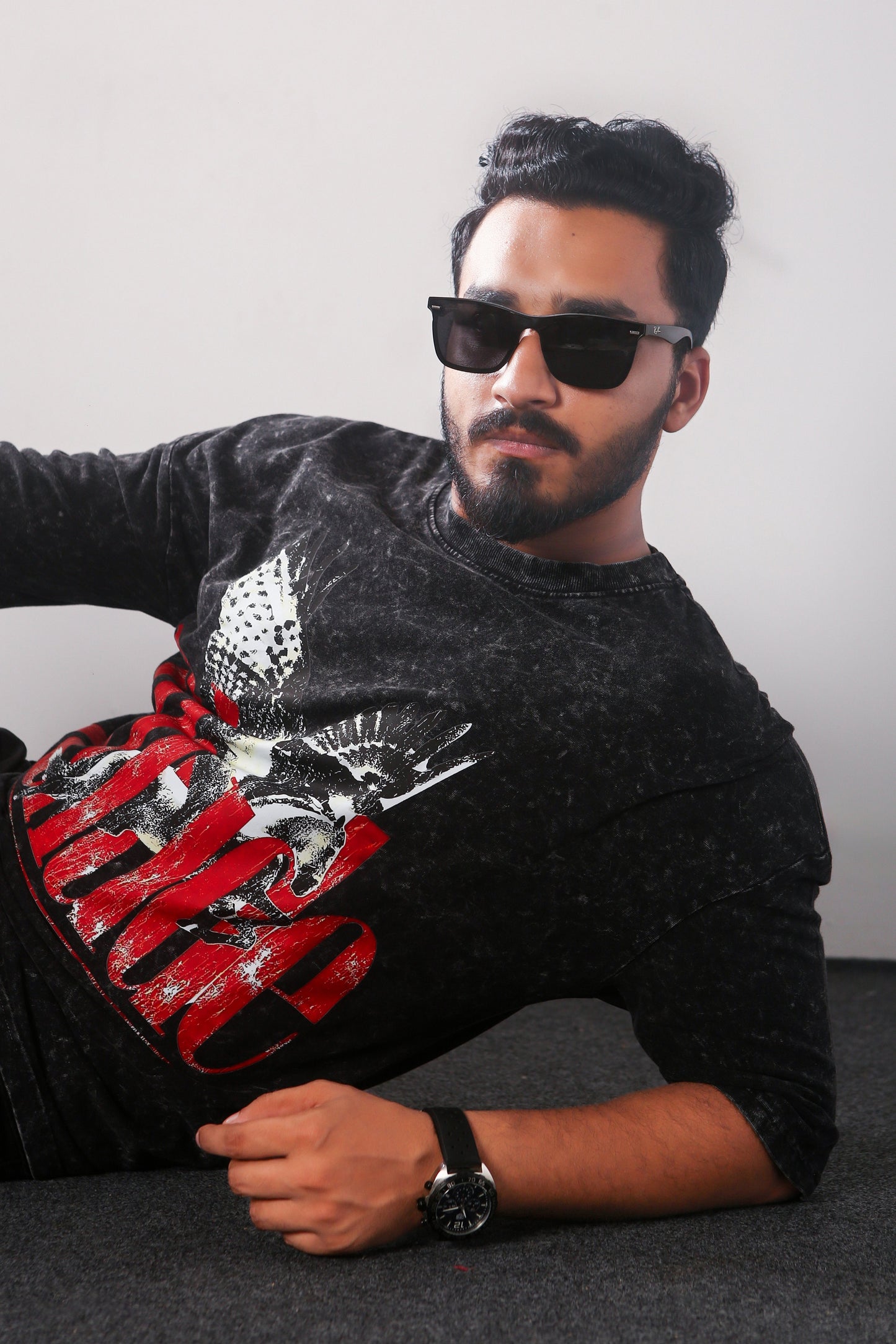 Rhude Flying Horse - Oversized Drop Shoulder T-shirt