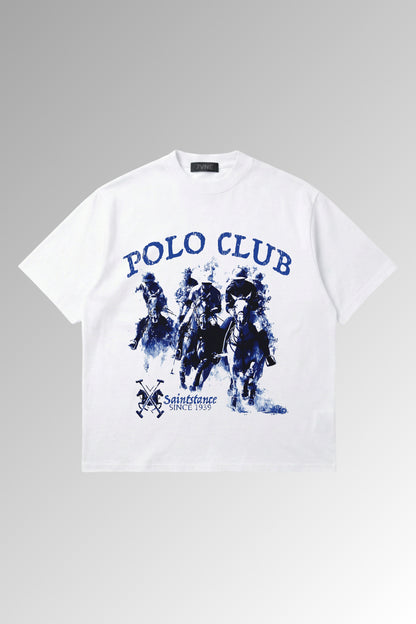 POLO CLUB - White Oversized Tshirt