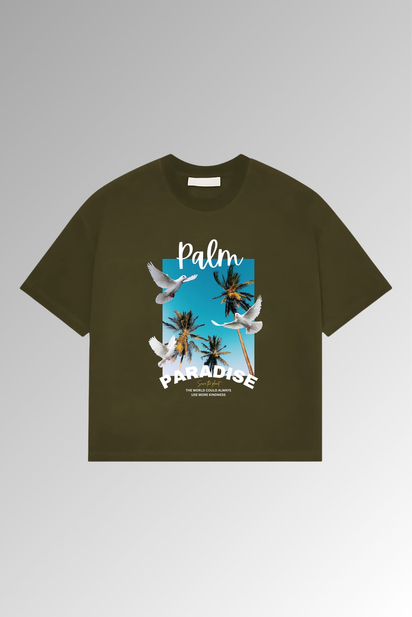 Palm Paradise - Oversized Drop Shoulder T-shirt
