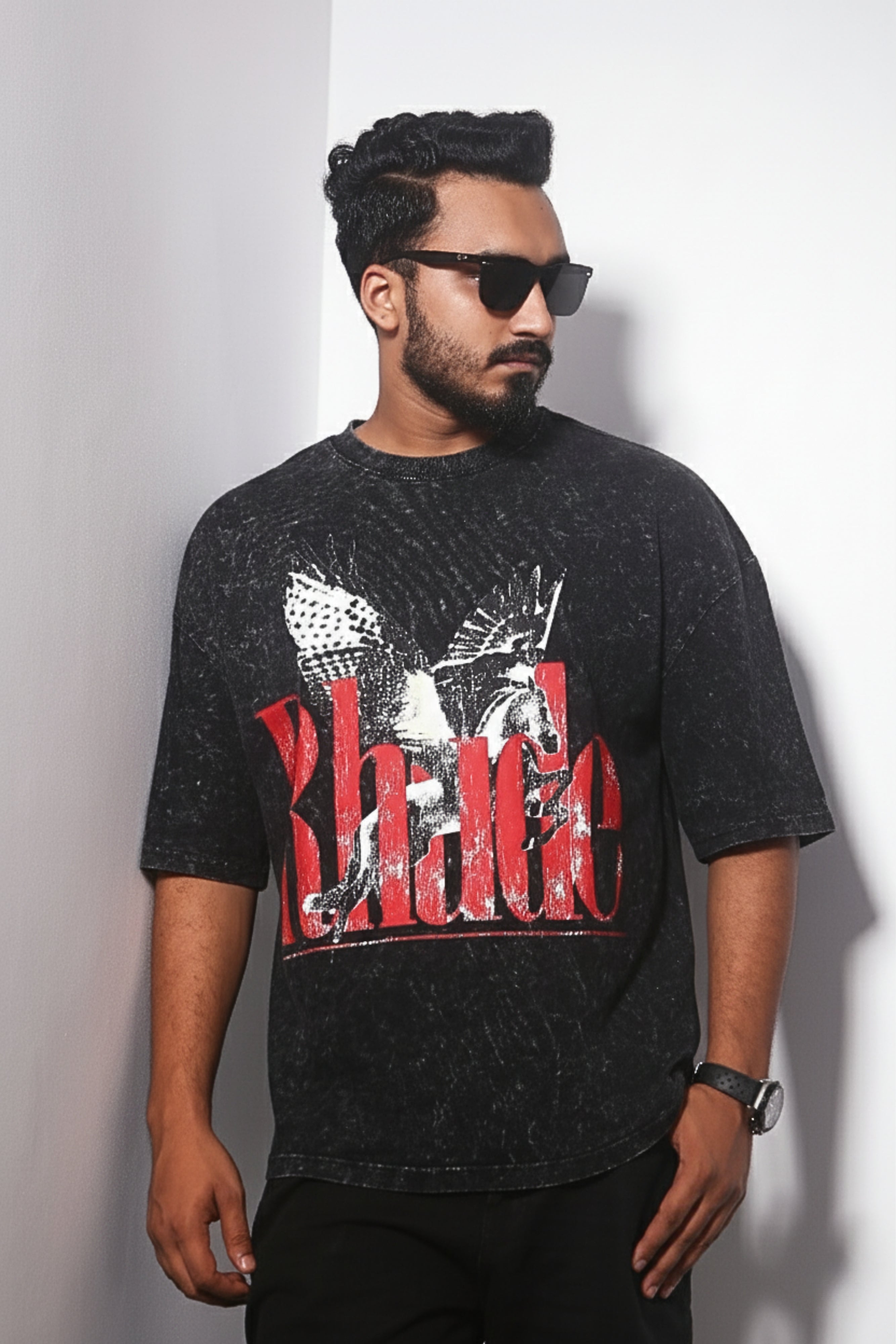 Rhude Flying Horse - Drop Shoulder T-shirt – 7VNE