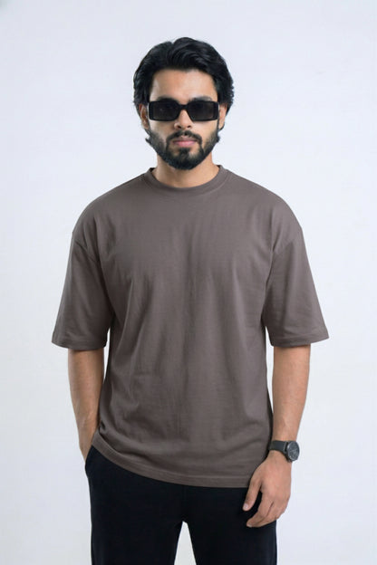 Solid Oversized T-shirt - Steel Grey