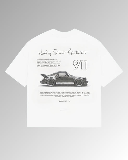 THE PORSCHE 911 - Oversized T-shirt - White