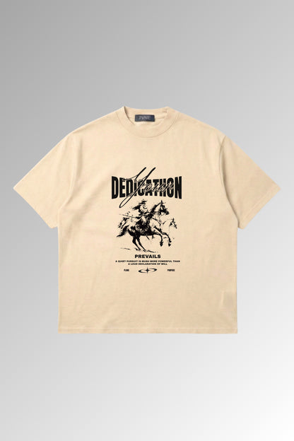 Your Dedication - Beige Oversized Tshirt