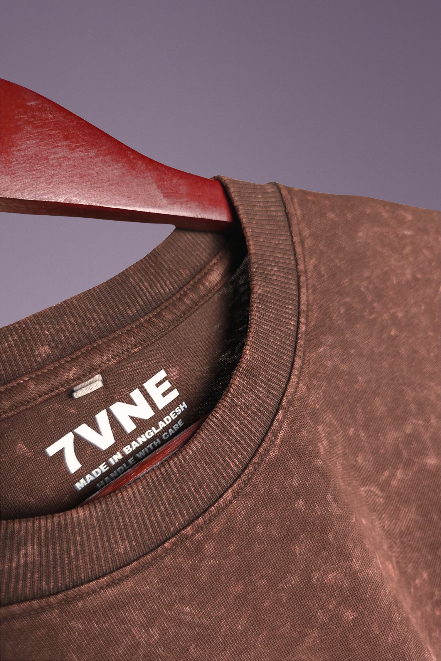 Solid Beige & Brown Acid Wash Oversized T-shirt Combo (2 pcs)