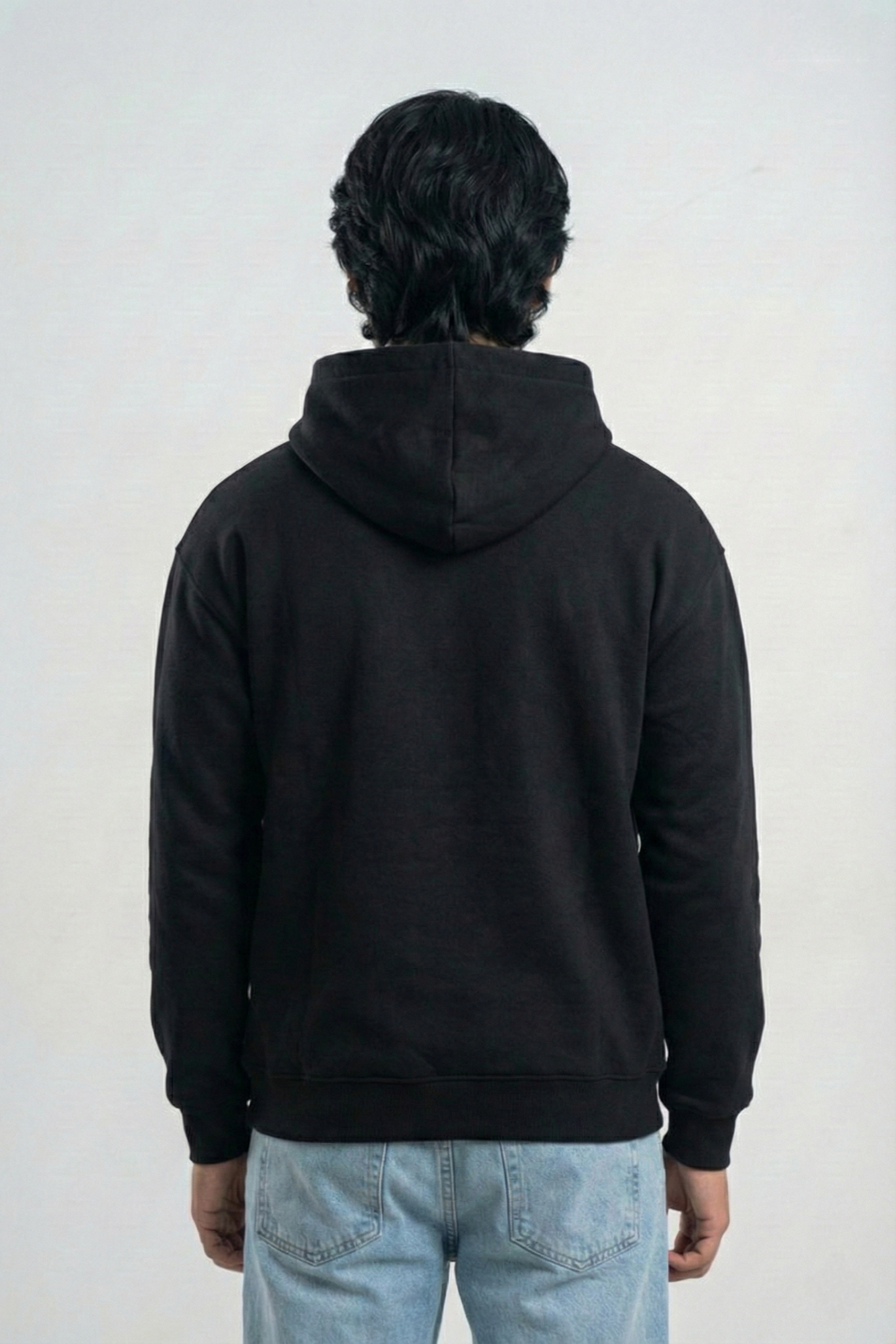 Solid Premium Oversized Hoodie - Black