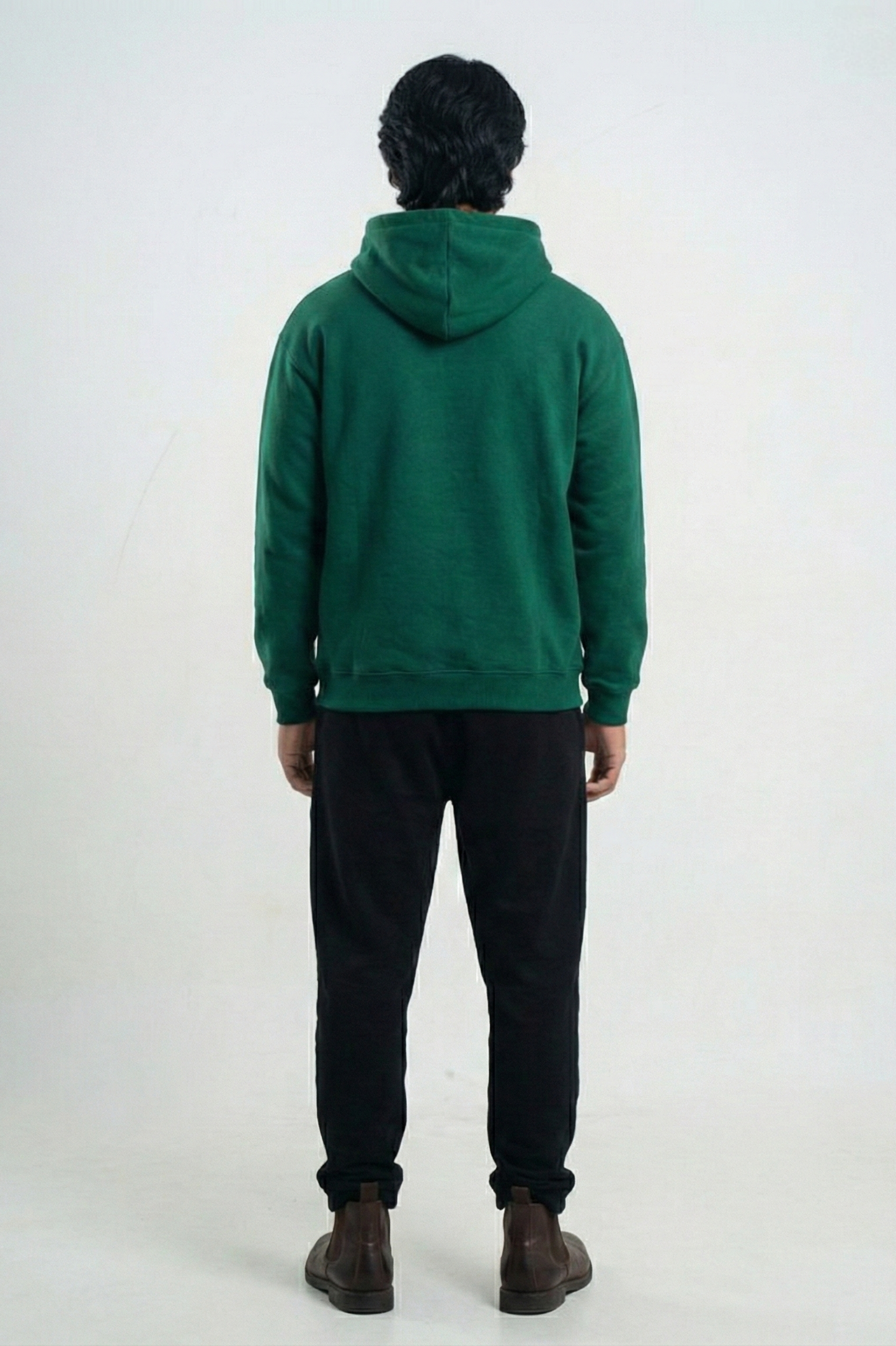 Solid Oversized Hoodie - Bottle Green