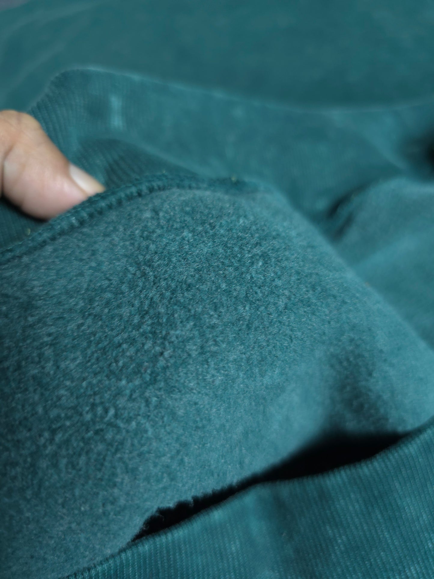 Solid Oversized Hoodie - Green Acid Wash